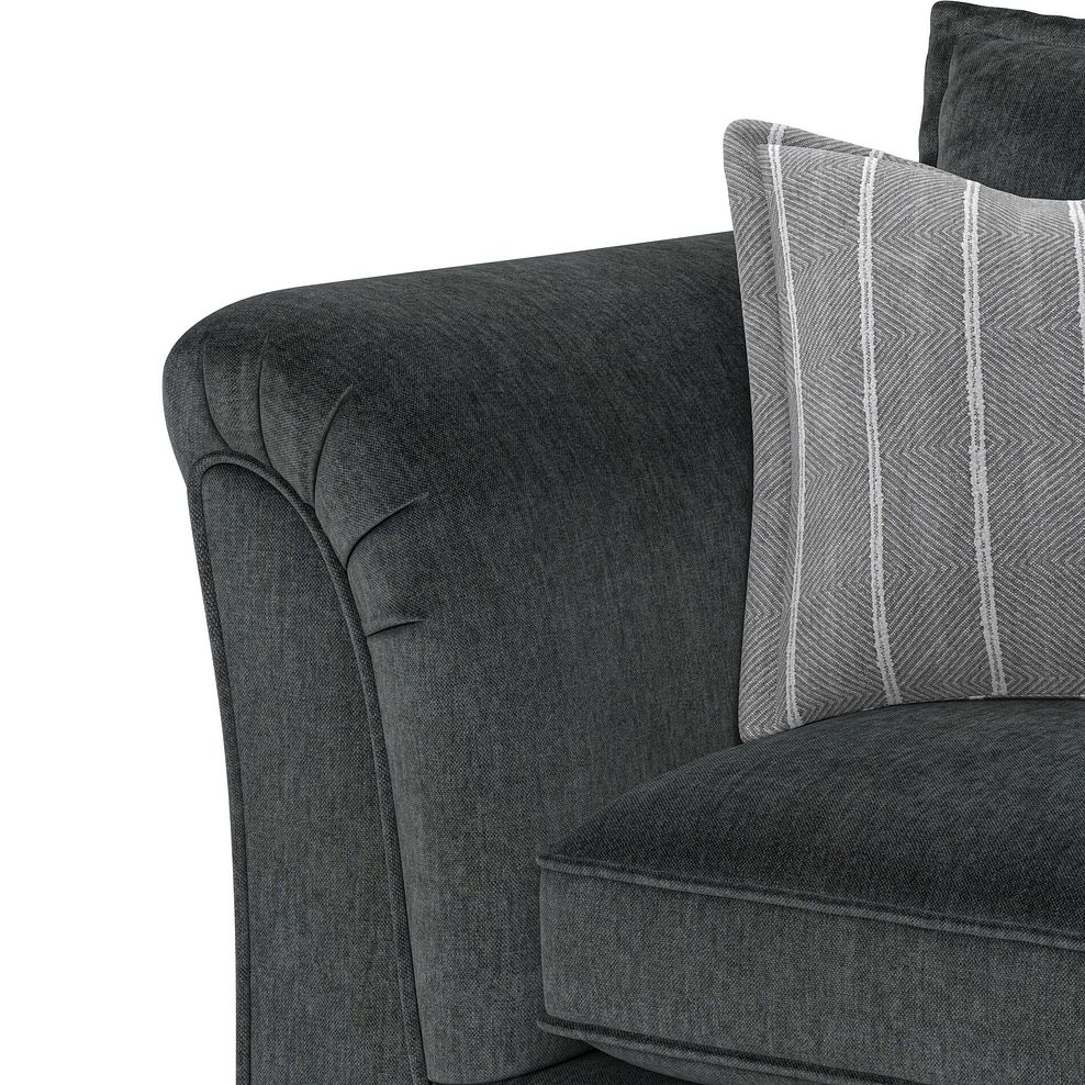 Milldale Armchair in Garda Carbon Fabric with Grey Scatters 10