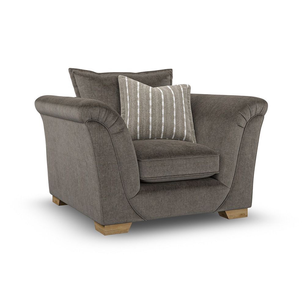 Milldale Armchair in Garda Moody Fabric with Earth Scatters 1