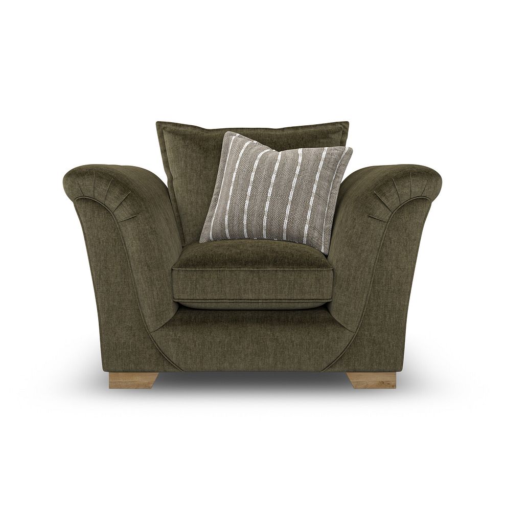 Milldale Armchair in Garda Seaweed Fabric with Earth Scatters 2