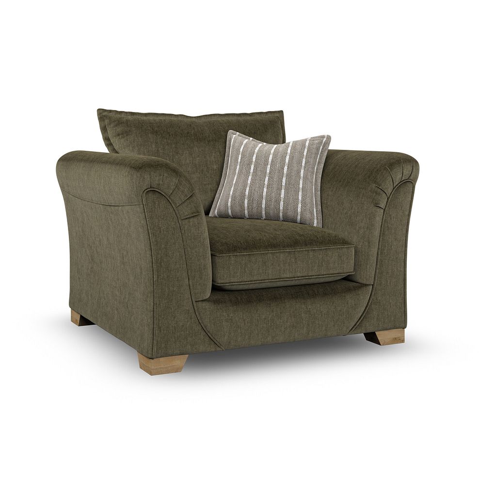 Milldale Armchair in Garda Seaweed Fabric with Earth Scatters 3