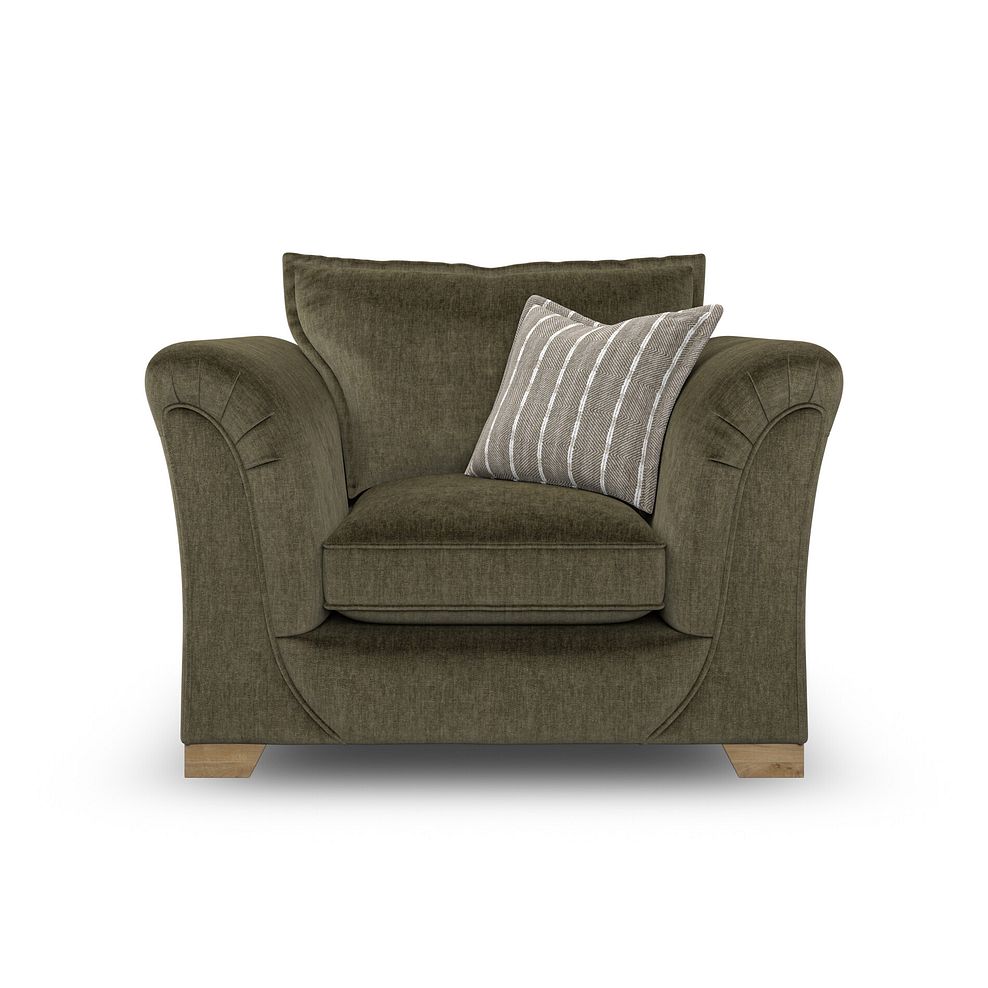Milldale Armchair in Garda Seaweed Fabric with Earth Scatters 4