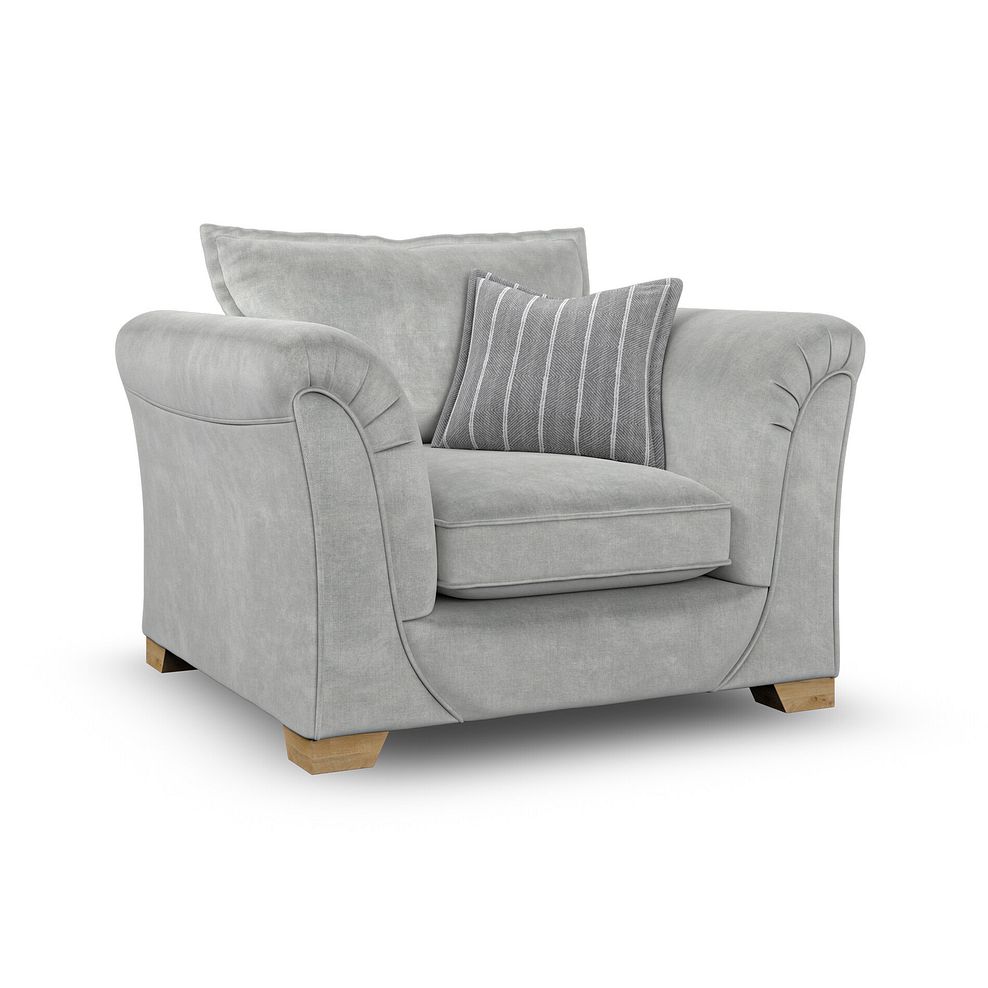 Milldale Armchair in Garda Showers Fabric with Grey Scatters 3
