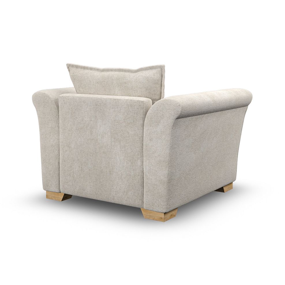 Milldale Armchair in Milo Cream Fabric with Linen Scatters 3