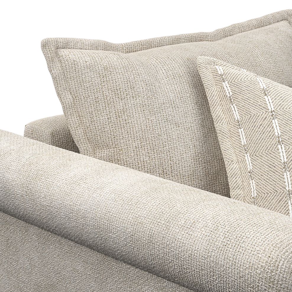 Milldale Armchair in Milo Cream Fabric with Linen Scatters 6
