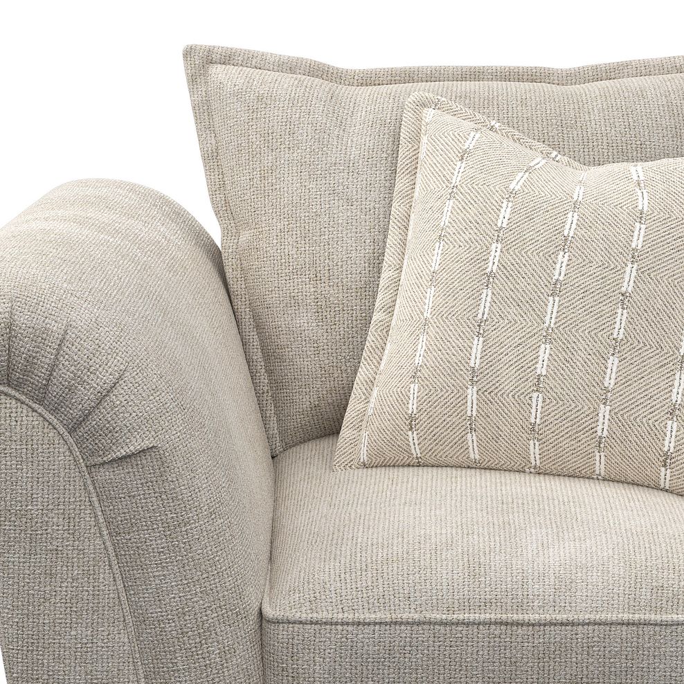 Milldale Armchair in Milo Cream Fabric with Linen Scatters 7