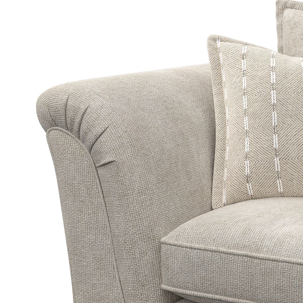 Milldale Armchair in Milo Cream Fabric with Linen Scatters 8