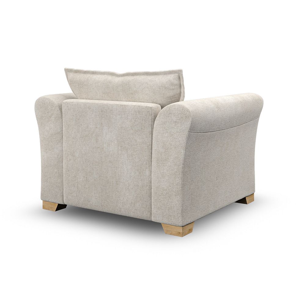 Milldale Armchair in Milo Cream Fabric with Linen Scatters 5