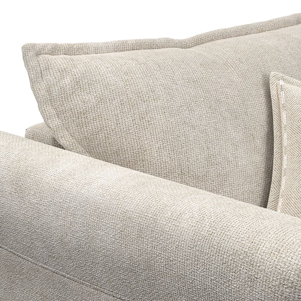 Milldale Armchair in Milo Cream Fabric with Linen Scatters 8