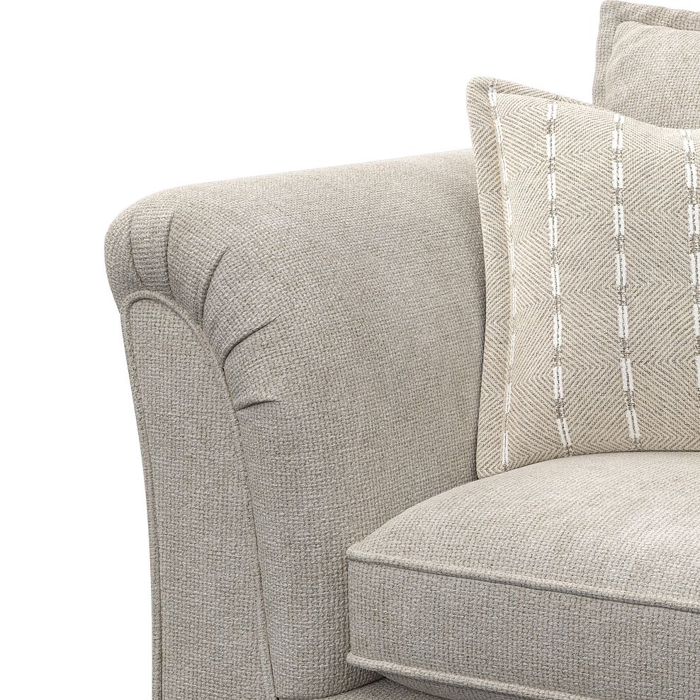 Milldale Armchair in Milo Cream Fabric with Linen Scatters 10