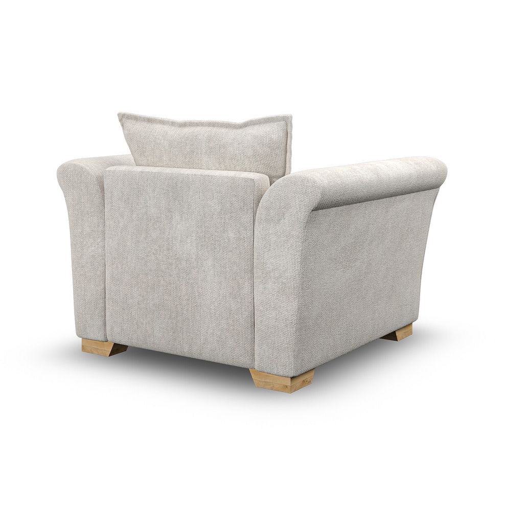 Milldale Armchair in  Milo Ivory Fabric with Linen Scatters 3