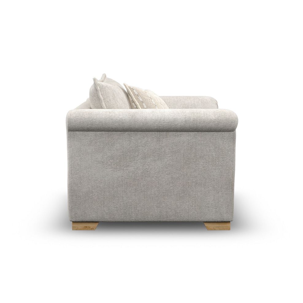Milldale Armchair in  Milo Ivory Fabric with Linen Scatters 5