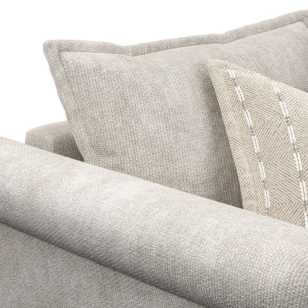 Milldale Armchair in  Milo Ivory Fabric with Linen Scatters 6