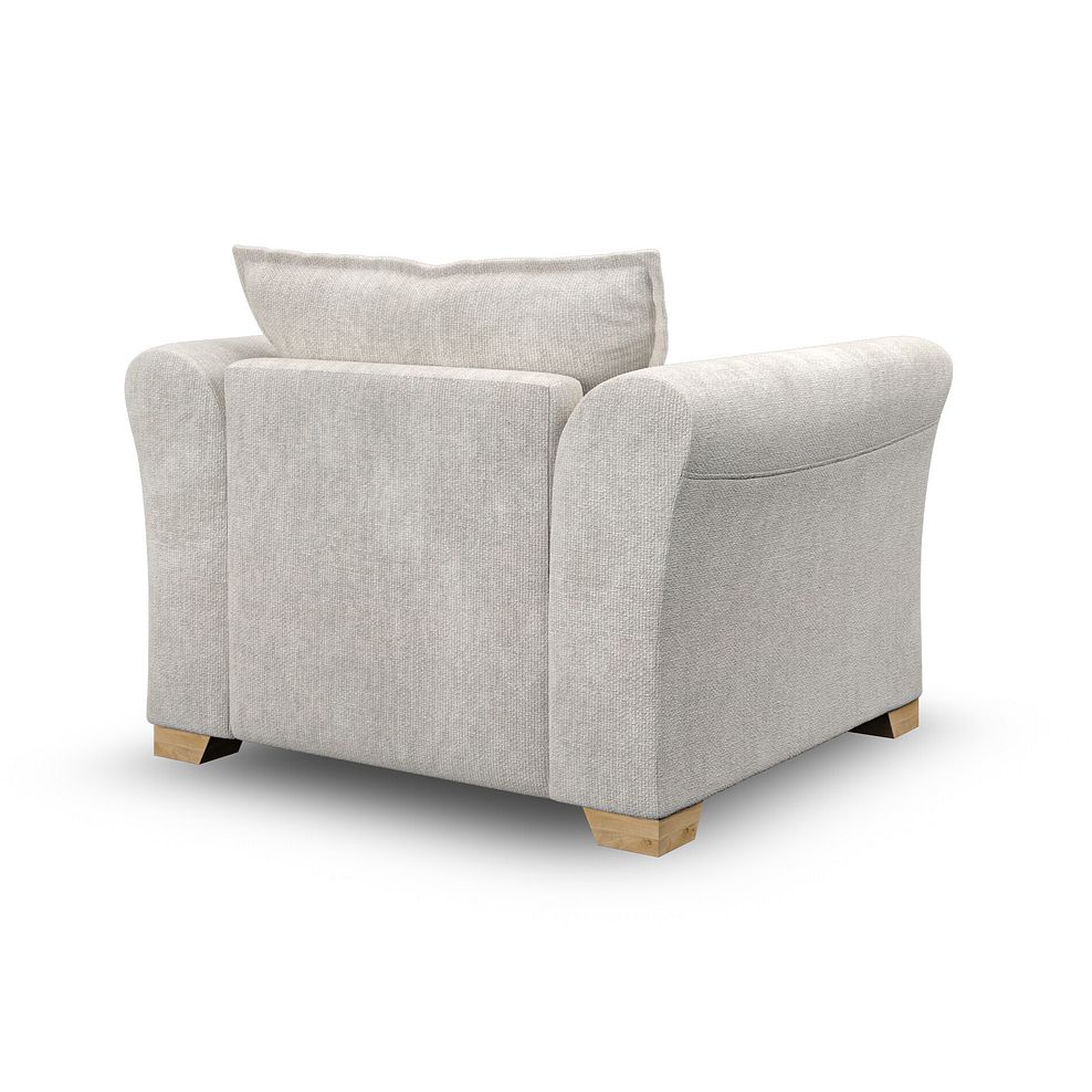 Milldale Armchair in  Milo Ivory Fabric with Linen Scatters 5