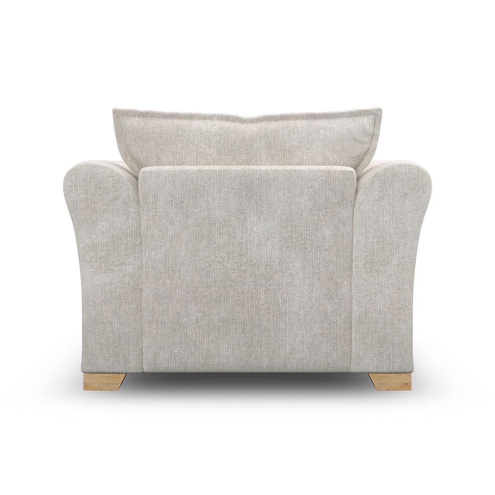 Milldale Armchair in  Milo Ivory Fabric with Linen Scatters 6