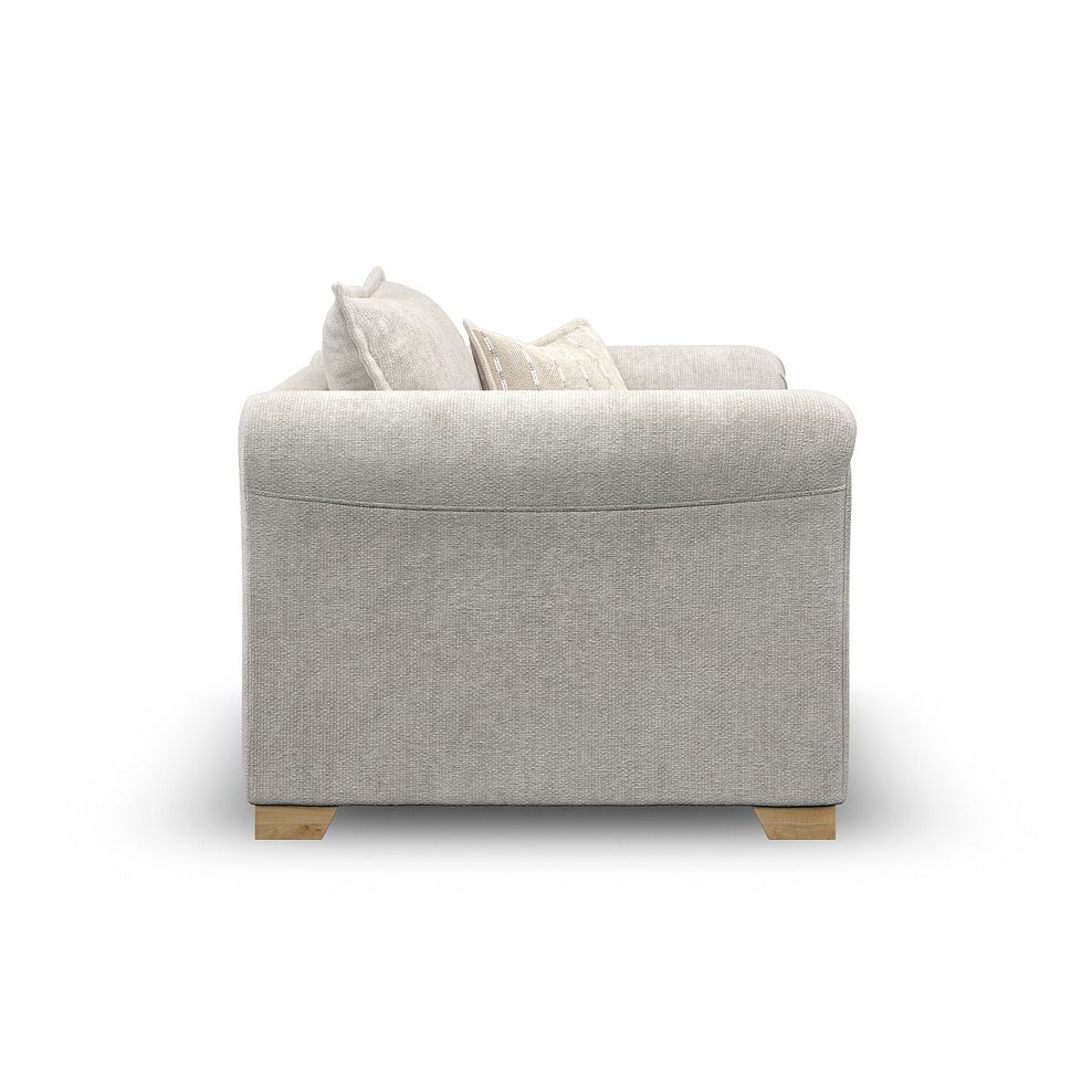 Milldale Armchair in  Milo Ivory Fabric with Linen Scatters 7