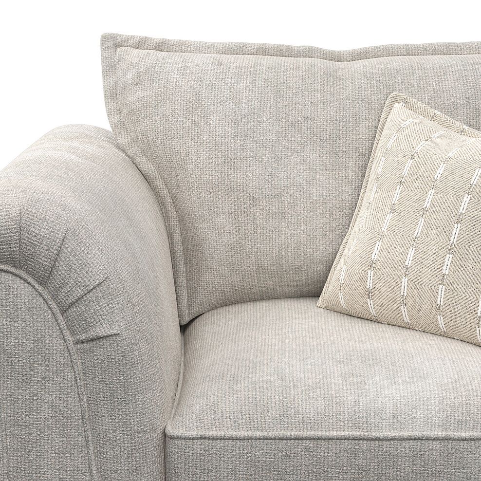 Milldale Armchair in  Milo Ivory Fabric with Linen Scatters 9