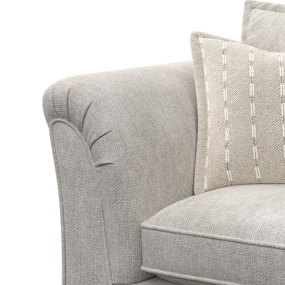 Milldale Armchair in  Milo Ivory Fabric with Linen Scatters 10
