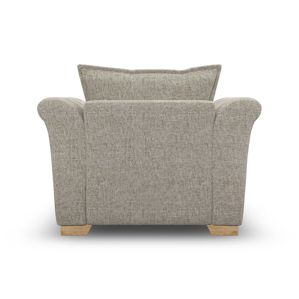Milldale Armchair in Milo Mink Fabric with Linen Scatters 4