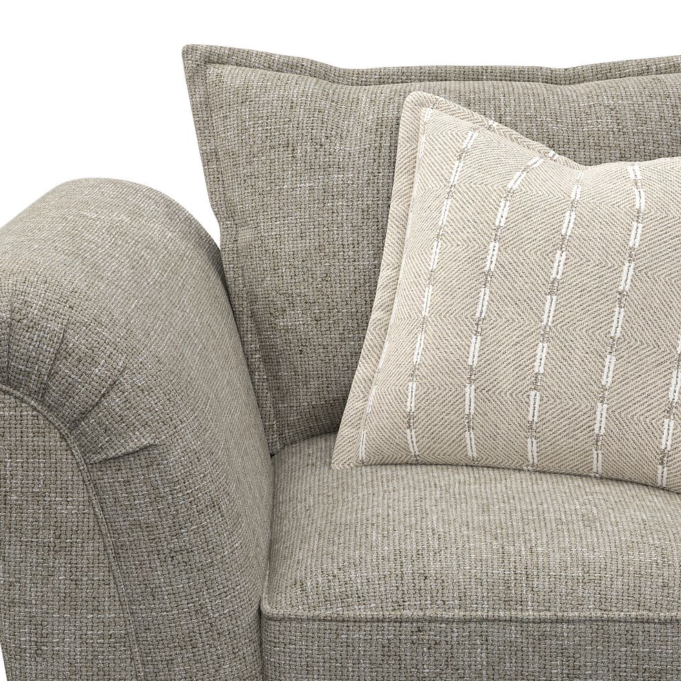 Milldale Armchair in Milo Mink Fabric with Linen Scatters 7