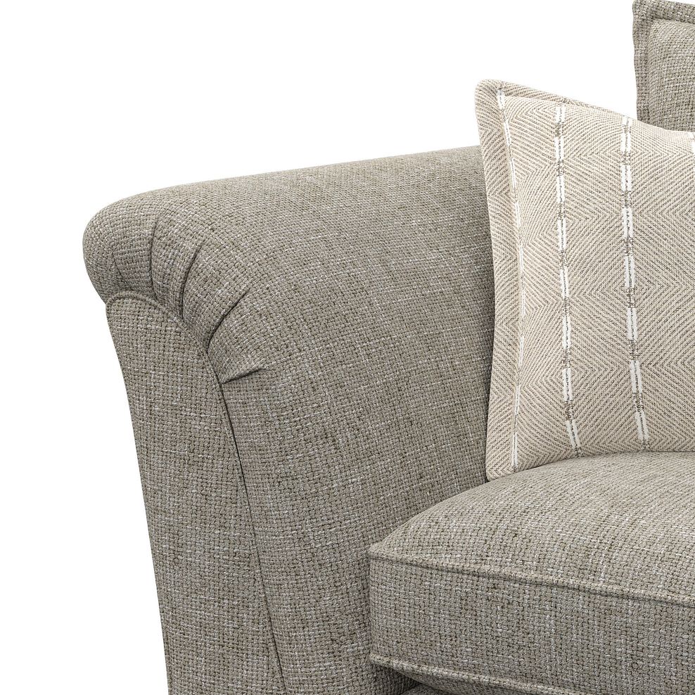Milldale Armchair in Milo Mink Fabric with Linen Scatters 8