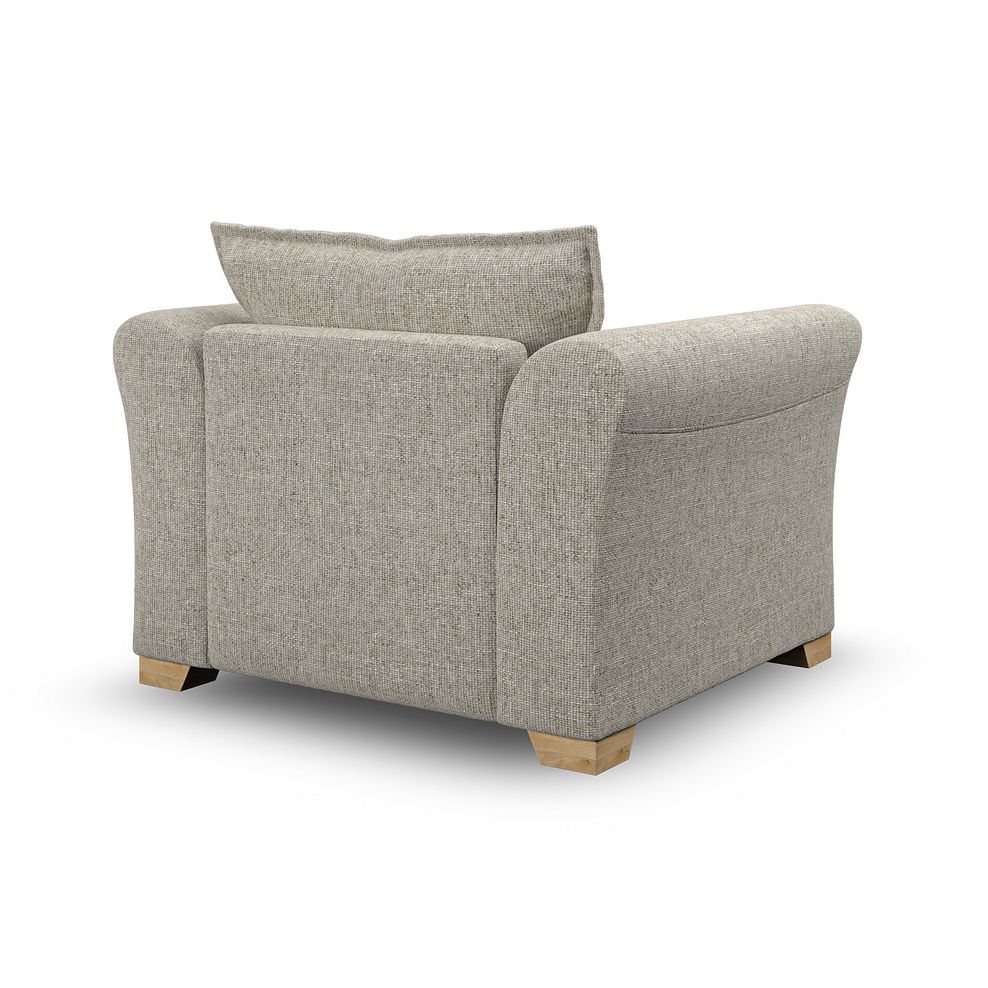 Milldale Armchair in Milo Mink Fabric with Linen Scatters 5