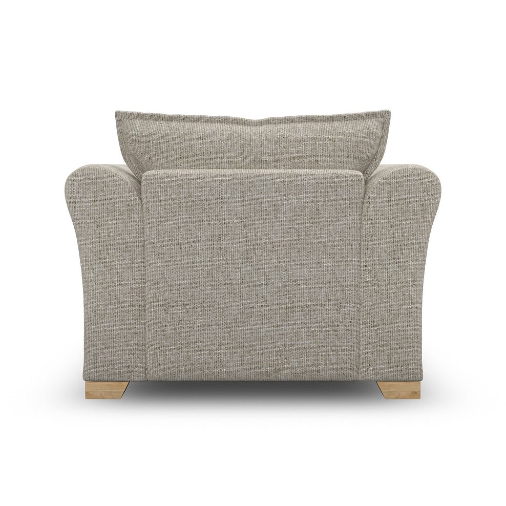 Milldale Armchair in Milo Mink Fabric with Linen Scatters 6