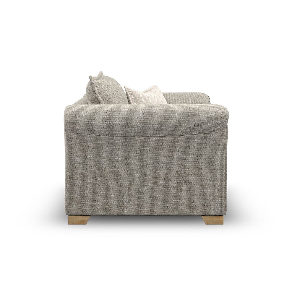 Milldale Armchair in Milo Mink Fabric with Linen Scatters 7