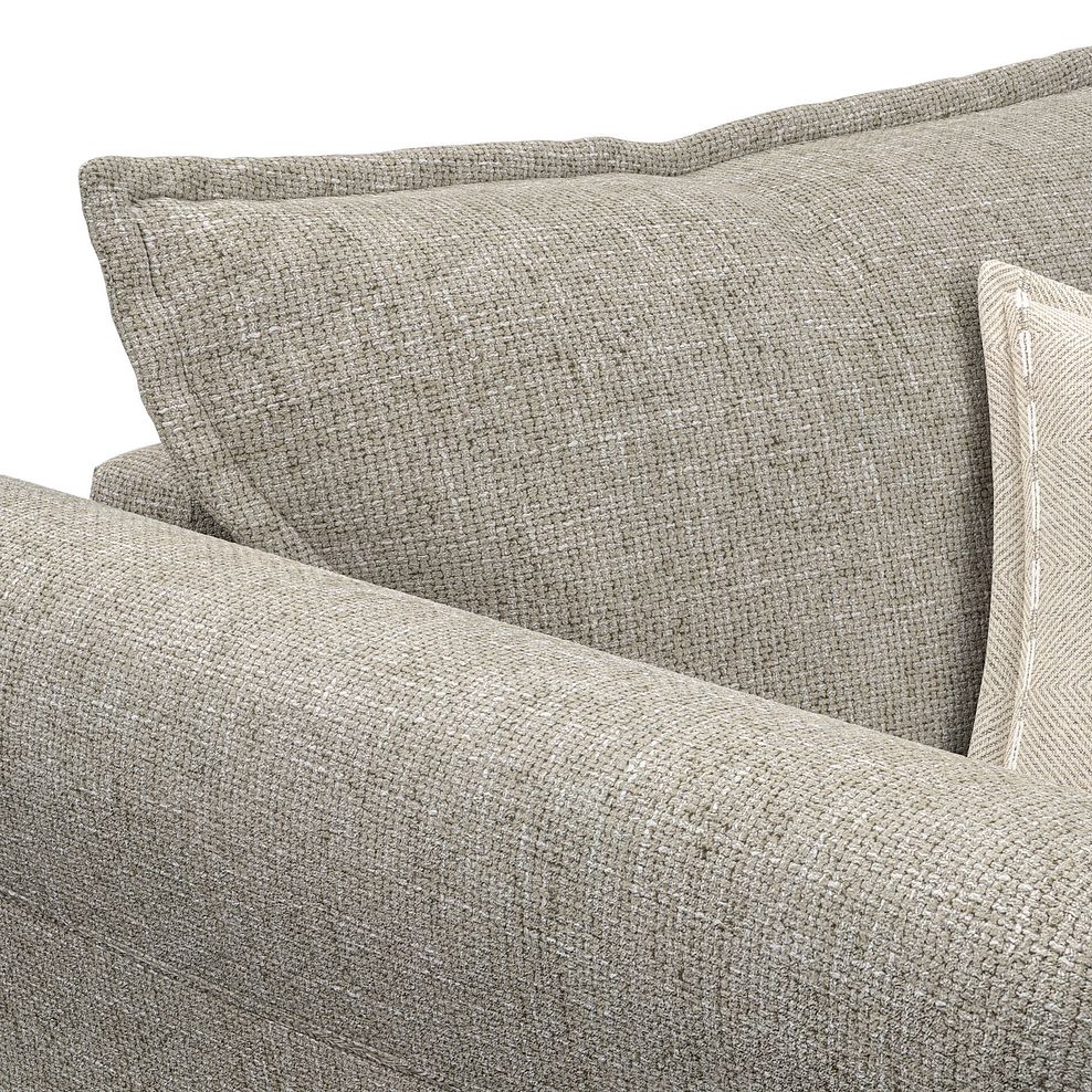 Milldale Armchair in Milo Mink Fabric with Linen Scatters 8