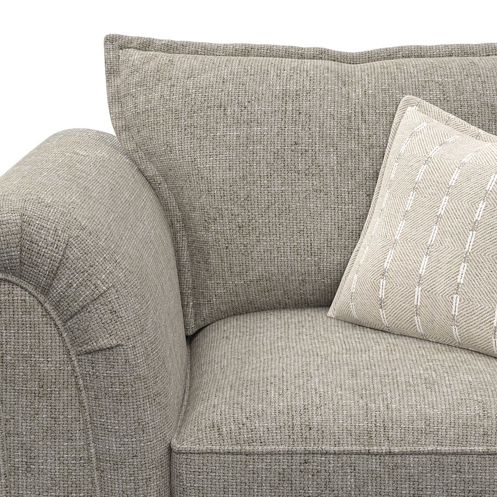 Milldale Armchair in Milo Mink Fabric with Linen Scatters 9