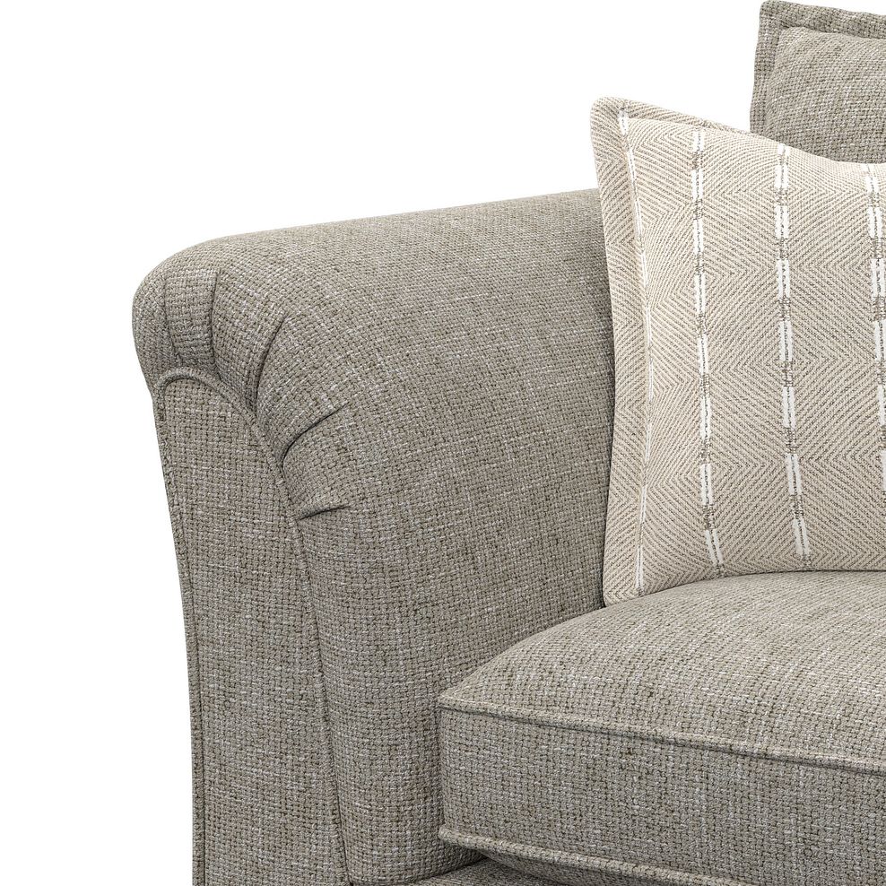 Milldale Armchair in Milo Mink Fabric with Linen Scatters 10