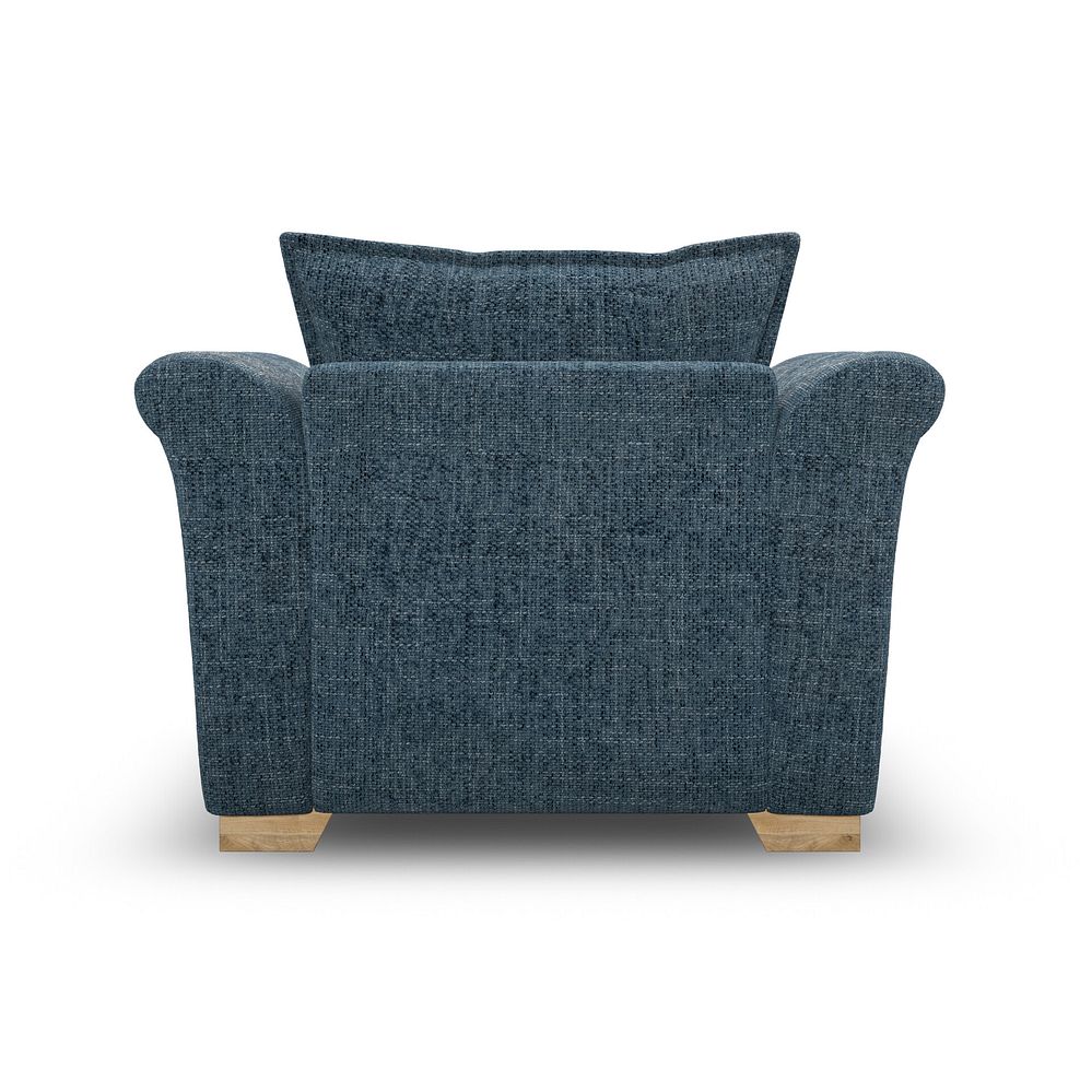 Milldale Armchair in  Milo Navy Fabric with Navy Scatters 4