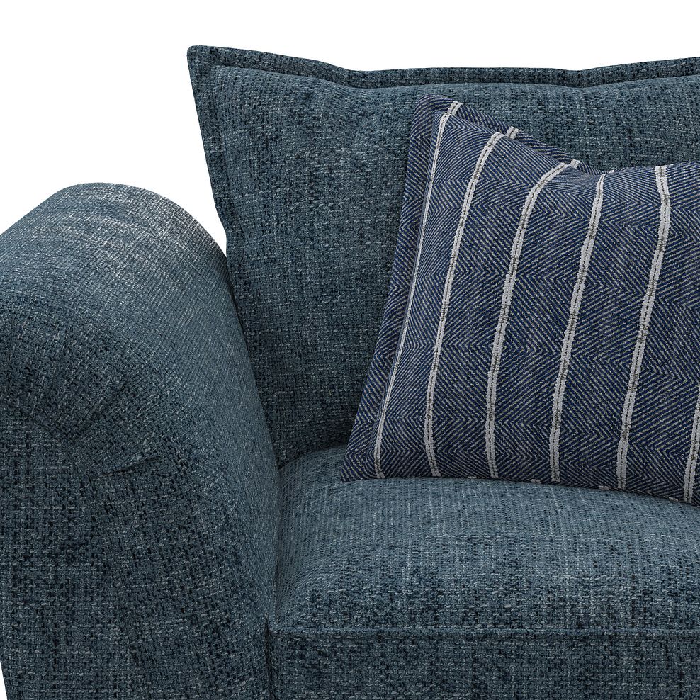 Milldale Armchair in  Milo Navy Fabric with Navy Scatters 7