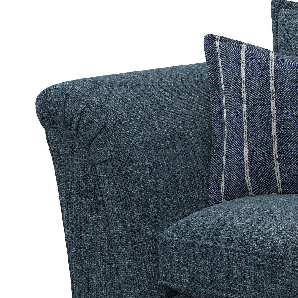 Milldale Armchair in  Milo Navy Fabric with Navy Scatters 8