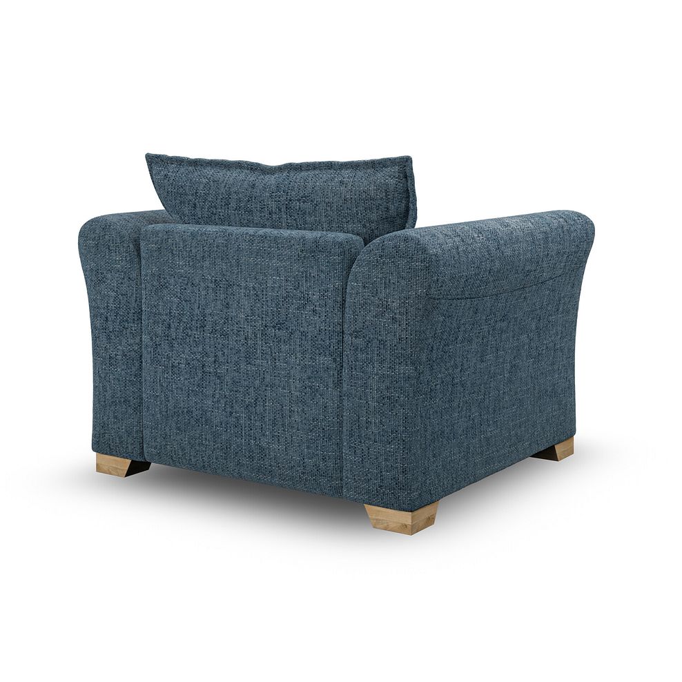 Milldale Armchair in  Milo Navy Fabric with Navy Scatters 5