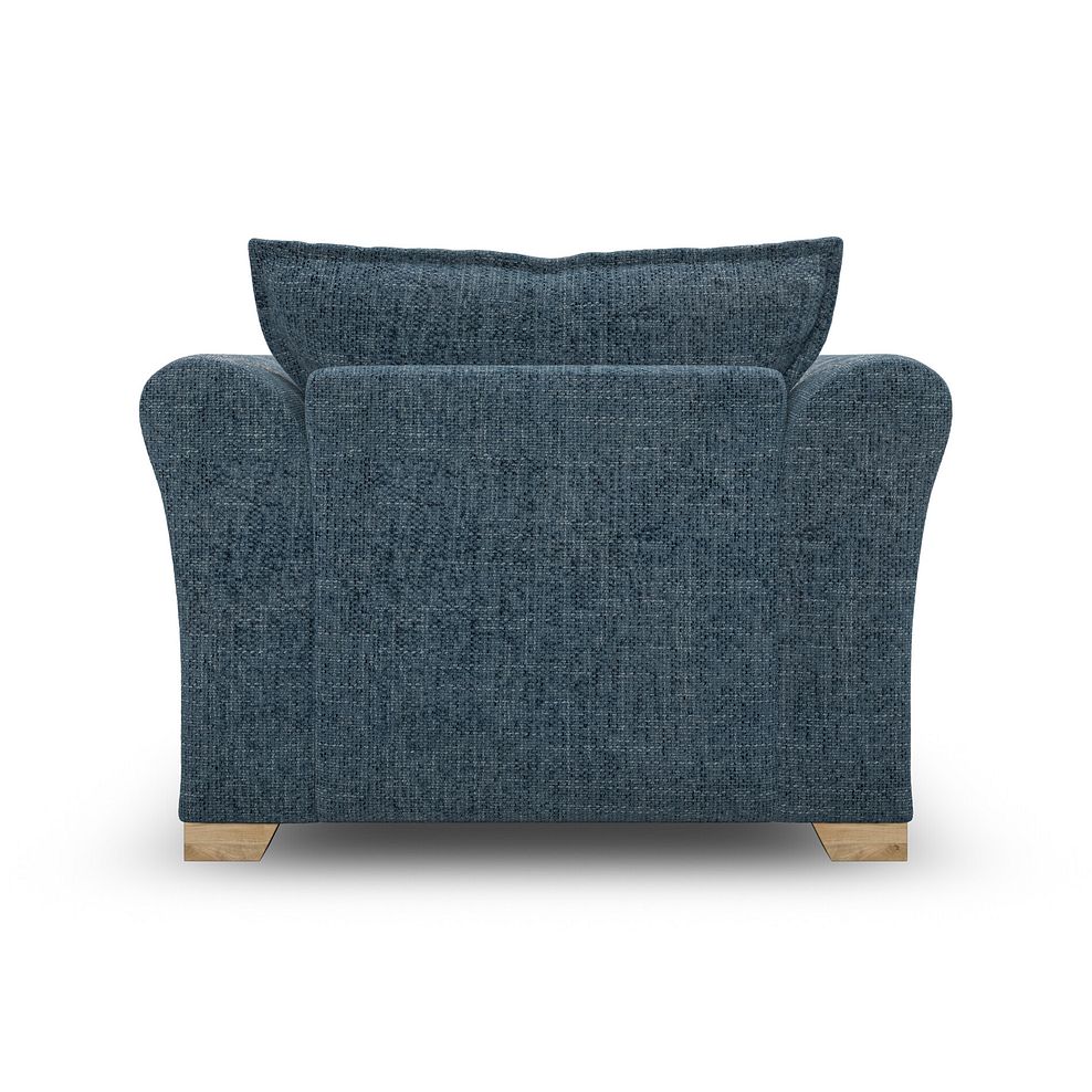 Milldale Armchair in  Milo Navy Fabric with Navy Scatters 6