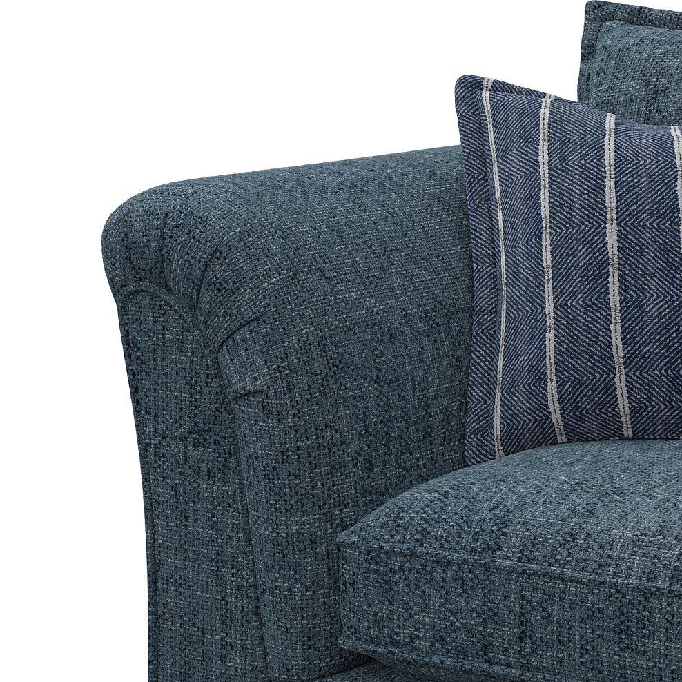 Milldale Armchair in  Milo Navy Fabric with Navy Scatters 10