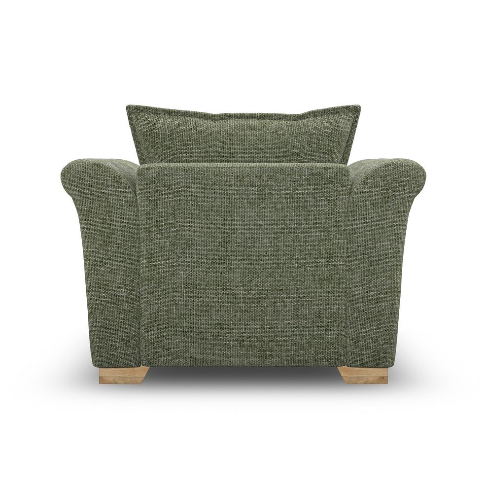 Milldale Armchair in Milo Olive Fabric with Earth Scatters 4