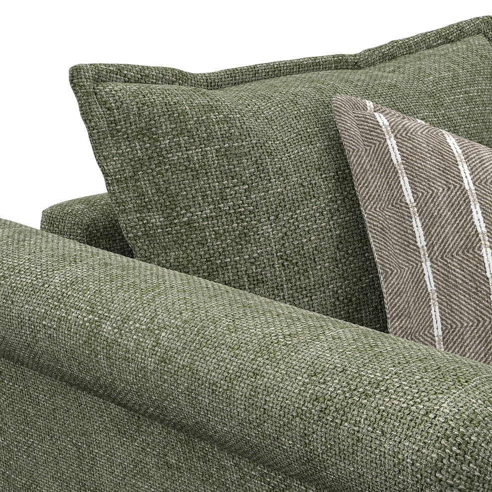 Milldale Armchair in Milo Olive Fabric with Earth Scatters 6