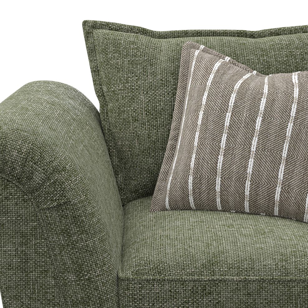 Milldale Armchair in Milo Olive Fabric with Earth Scatters 7