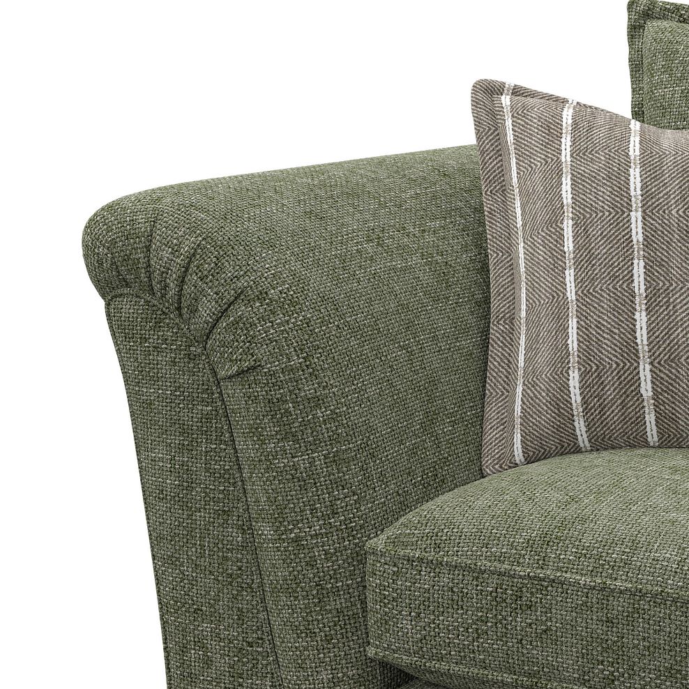 Milldale Armchair in Milo Olive Fabric with Earth Scatters 8