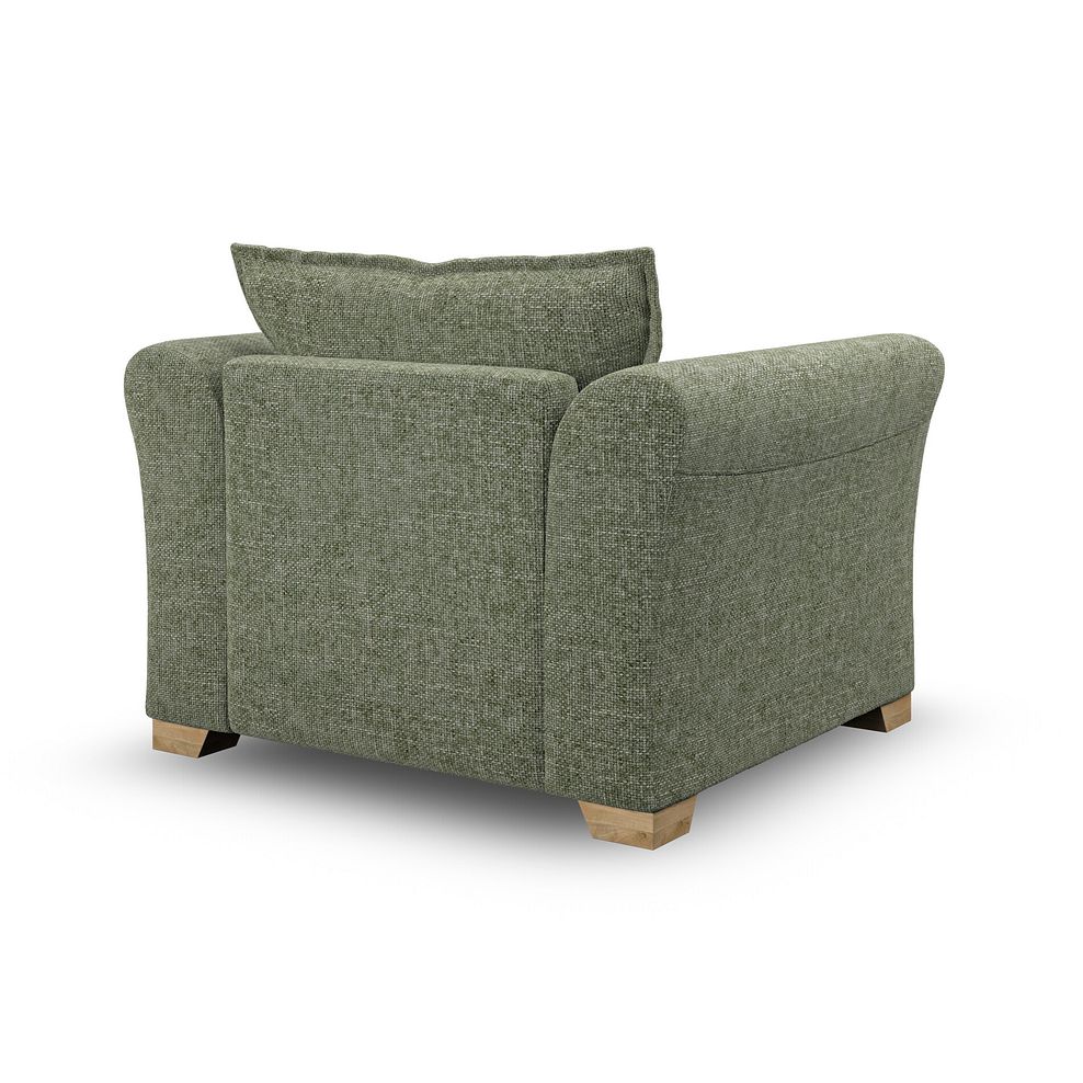 Milldale Armchair in Milo Olive Fabric with Earth Scatters 5