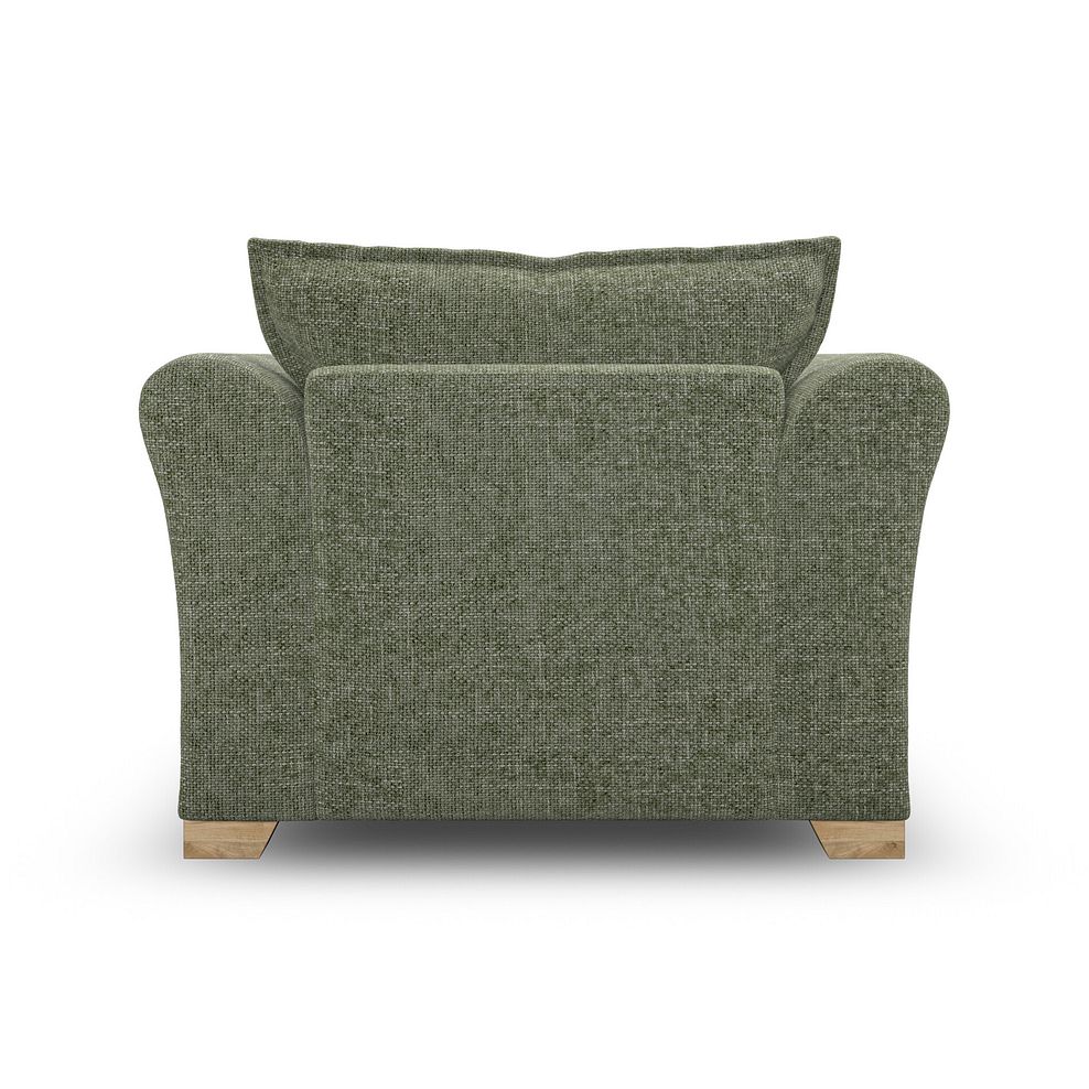 Milldale Armchair in Milo Olive Fabric with Earth Scatters 6