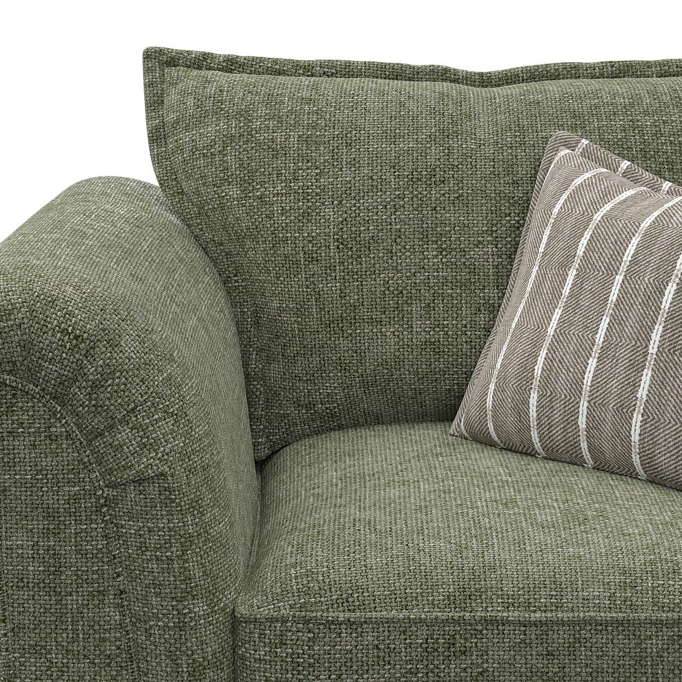 Milldale Armchair in Milo Olive Fabric with Earth Scatters 9