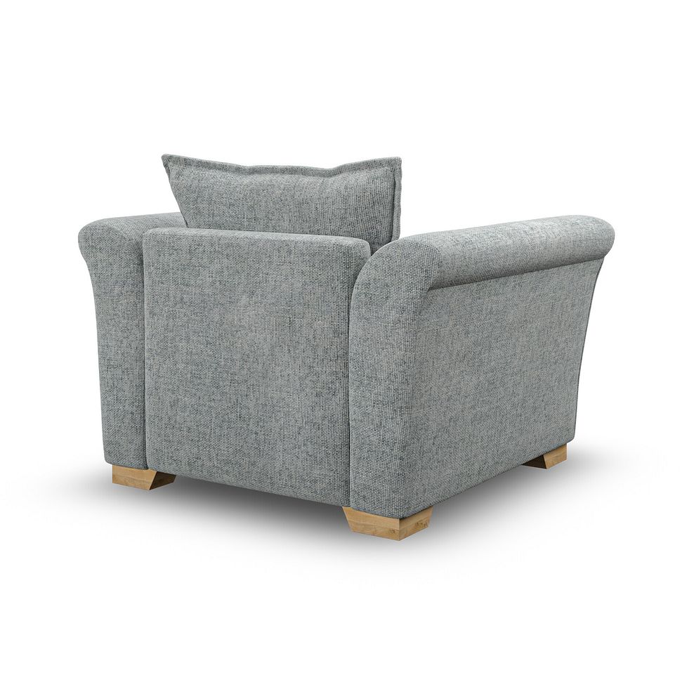 Milldale Armchair in Milo Pewter Fabric with Grey Scatters 3