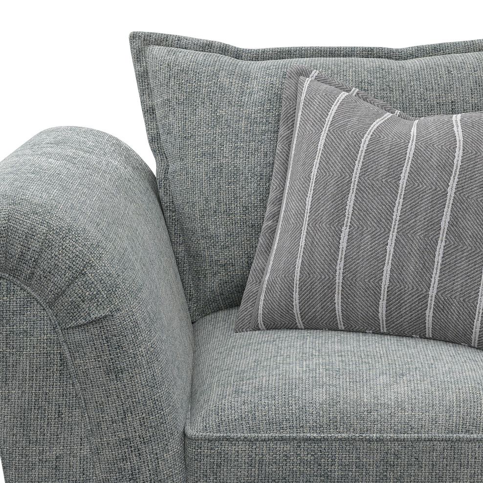 Milldale Armchair in Milo Pewter Fabric with Grey Scatters 7