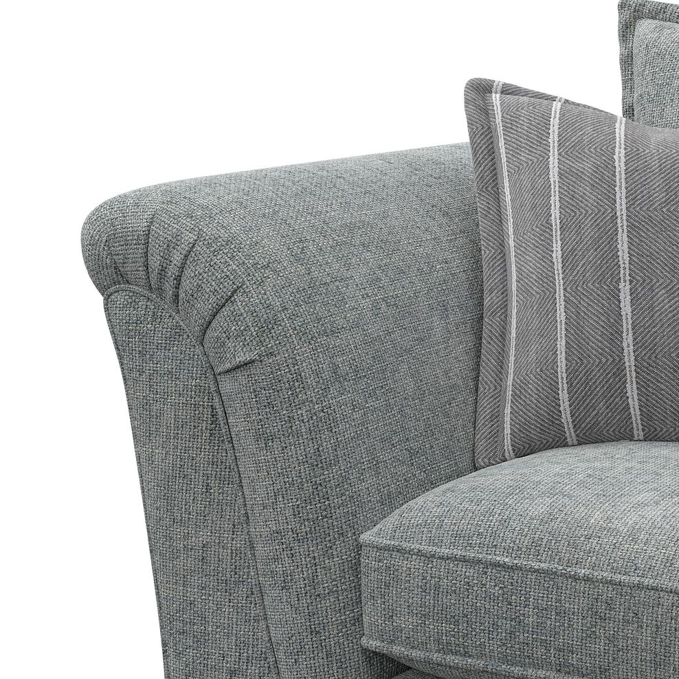 Milldale Armchair in Milo Pewter Fabric with Grey Scatters 8