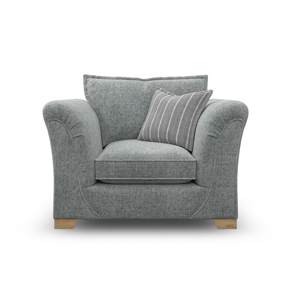 Milldale Armchair in Milo Pewter Fabric with Grey Scatters 4