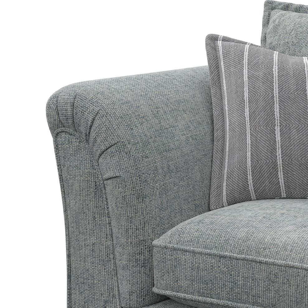 Milldale Armchair in Milo Pewter Fabric with Grey Scatters 10