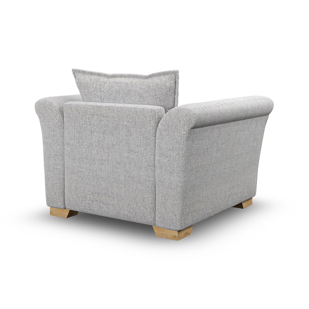 Milldale Armchair in  Milo Silver Fabric with Grey Scatters 3