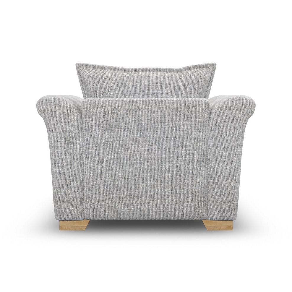 Milldale Armchair in  Milo Silver Fabric with Grey Scatters 4
